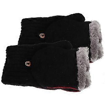 Warm Gloves For Women Featuring Flip-Cover Shape Suitable For Daily Use In Cold Protection 1 Pair
