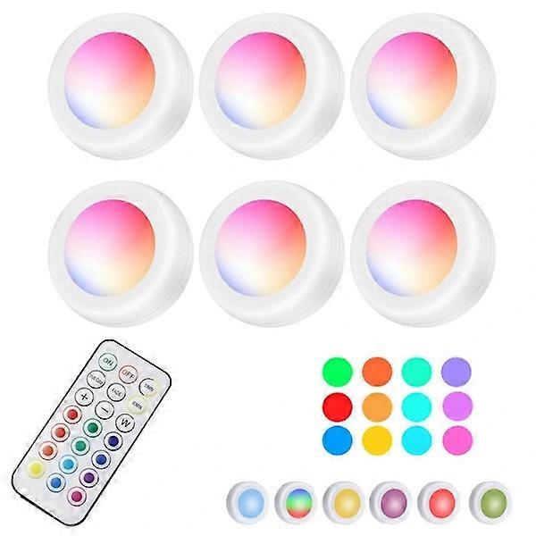 6-pack Wireless LED spotlights with remote controls