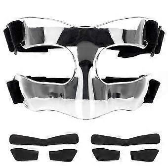 Nose Guard compatible with Broken Nose, Adjustable Face Guard Sports Training Face Mask Nose Protector with