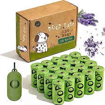 Lavender Scented Biodegradable Dog Poop Bags Leakproof Holder The UK