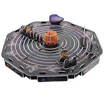 1 Set of Solar System Puzzle for Kids 3D Puzzle Interesting Paper Puzzle Solar System Assemble Puzzle