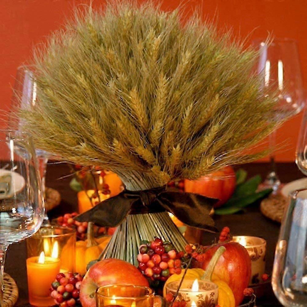 100pcs Dried Wheat Bouquets compatible with Home Table Decor