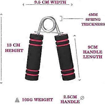 Forearm Trainers, 35 LBS Metal Grip Strengthener for Hand and Finger Strength - Pack of 2, Red for Grip Training and Rehabilitation