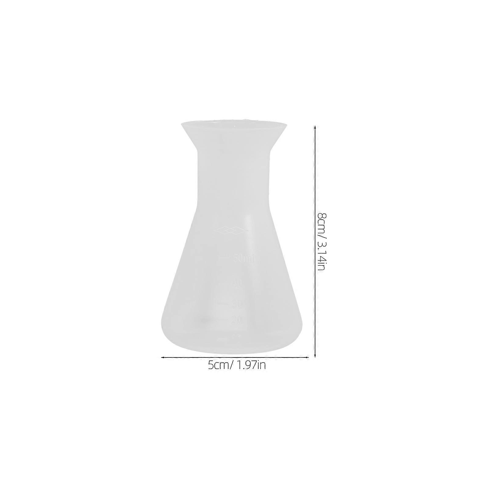 10pcs Professional Erlenmeyer Flask Laboratory Conical Flask Laboratory Supply