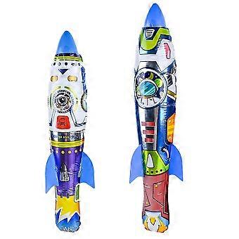 2Pcs Inflatable Rocket Toys Outdoor Flying Rocket Toys Throwing Rocket Toys Outdoor Sports Toys