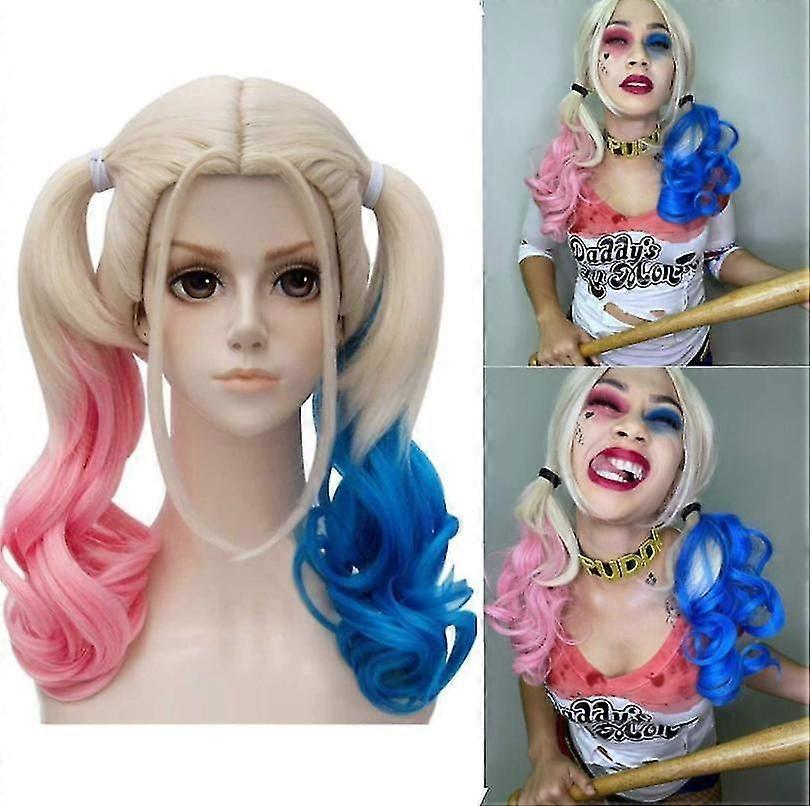 Perruques blondes Harley Quinn