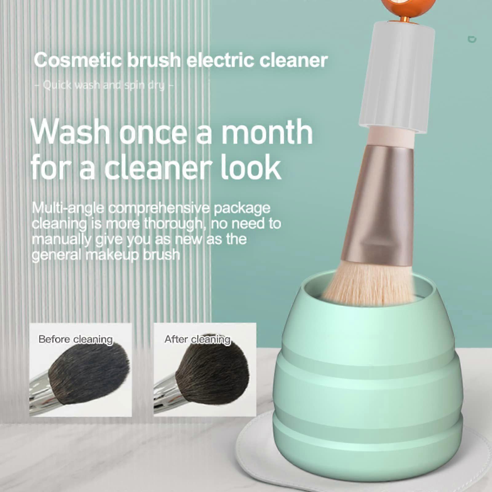 Makeup Brush Cleaner, Automatic Makeup Brush Cleaner(White)
