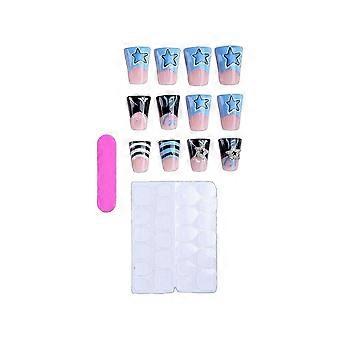Stick On Full Cover Nails  Glue Needed  for Home & Travel
