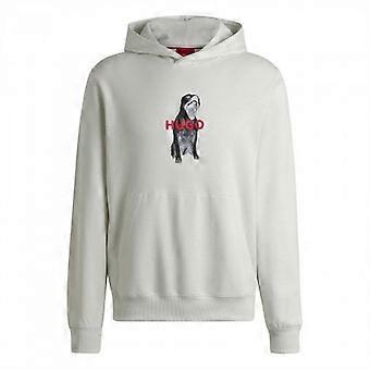 Hugo Mens Dartchon Bulldog Hooded Relaxed Fit Hoodie