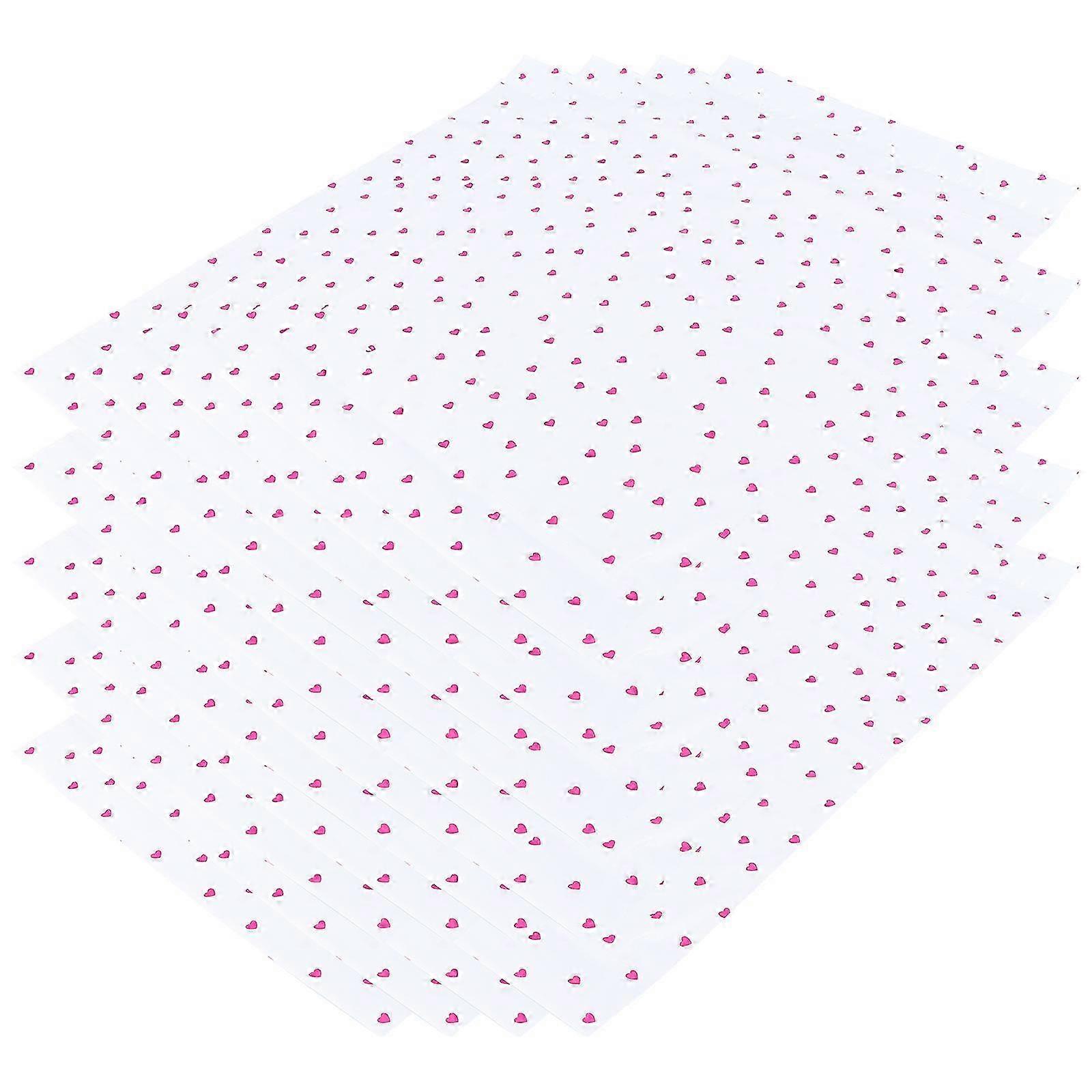 Heart Pattern Wrapping Bag for Wrapping Thickened Plastic 100Pcs Pack