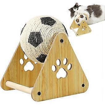 Wobble Ball Kattenkrabpaal Compacte Kattenkrabpaal met Draaiende Bal,