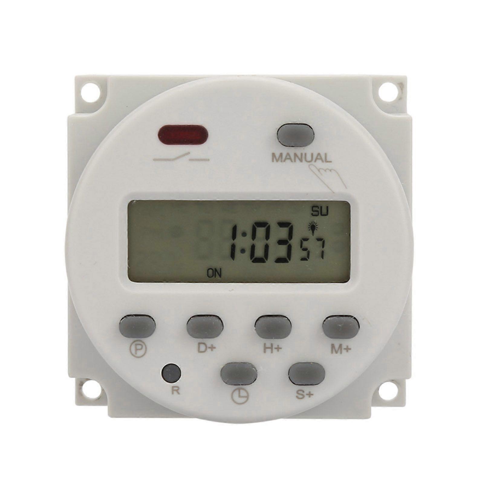 Small Type 7 Days Programmable Digital Displayed Timer Switch 1S~168h 5VA(110V AC)