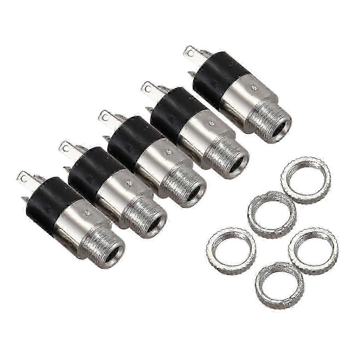 5PCS 3.5mm Stereo Jack Panel Mount Connector jn