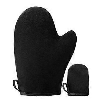 2Pcs Double Sided Self Tanning Exfoliating SPA Makeup Gloves Reusable Thumb Mitt JIKAIX