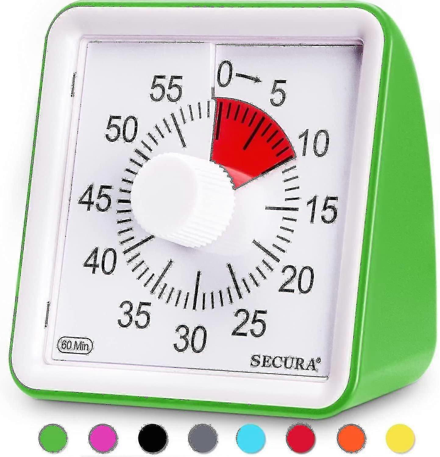 60-minute Visual Timer, Classroom Countdown Clock, Silent Timer For Kids And Adults -suzuka
