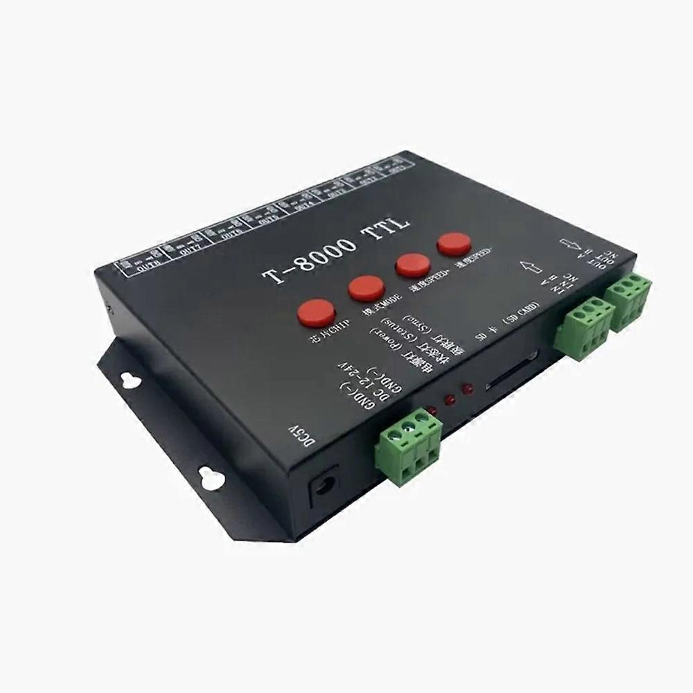 T-8000 TTL Programble LED Pixel Controller DC5V/12-24V for Various LED Strip Lights