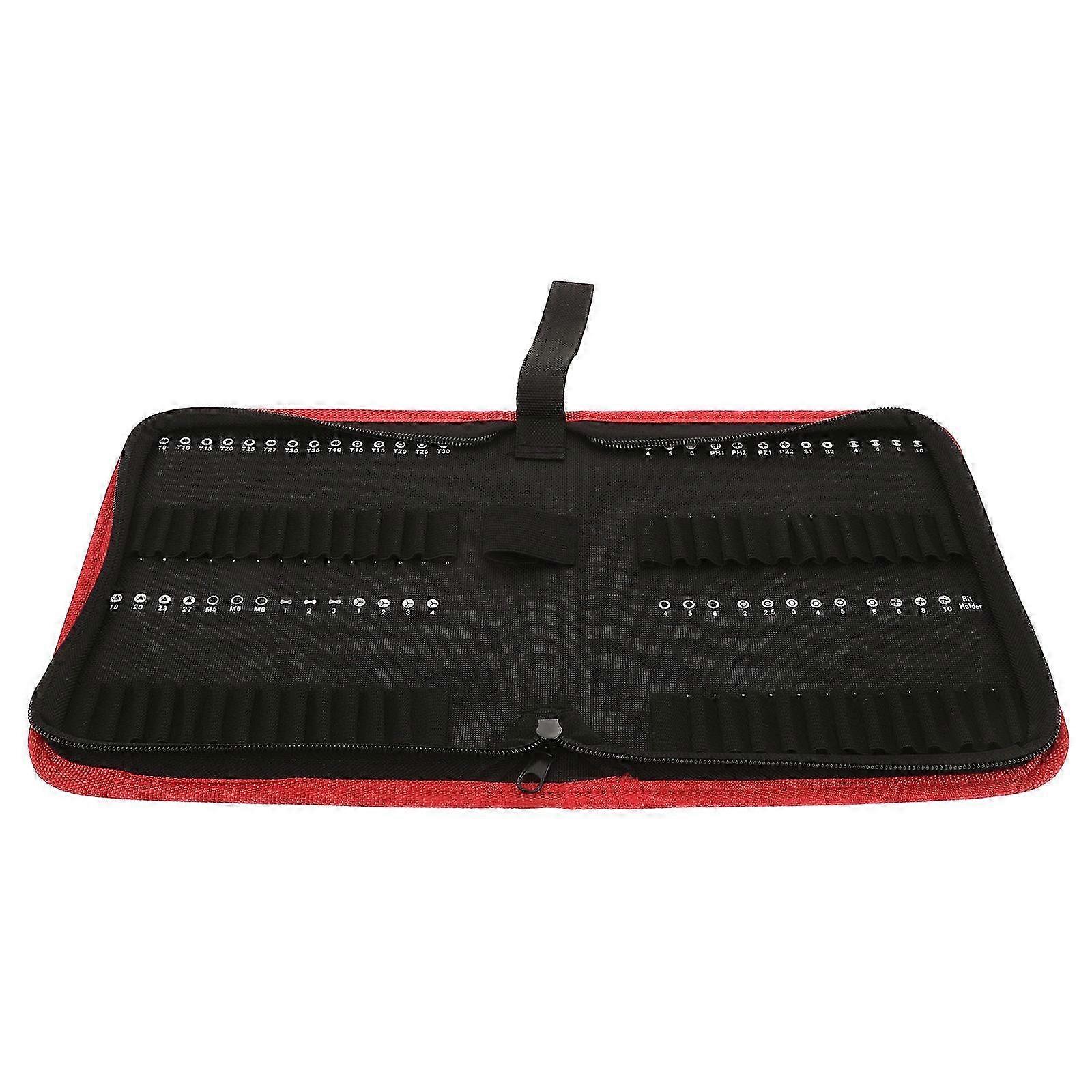 Black Tool Pouch Small Bag compatible with Organizing 3Pcs Driver Bits