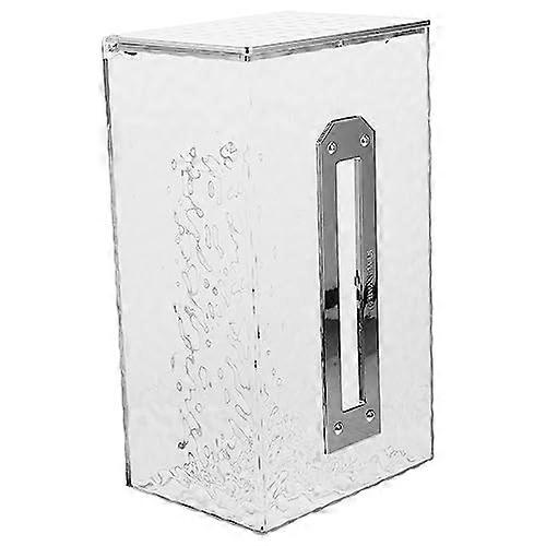 Wall Mounted Tissue Holder for Bathroom, SpaceSaving Easy Install Tissue Box with Transparent View
