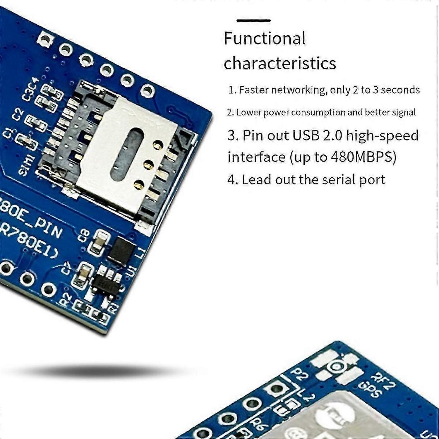4G Module Luat Air780E Full Netcom Module Mini IoT Serial Communication Data  mission DTU Multif