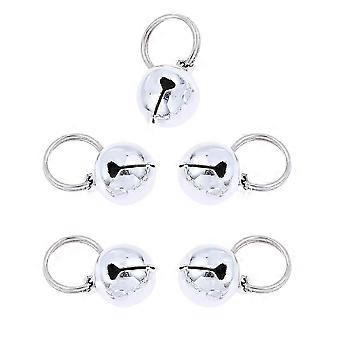 5PCS Platinum Gold Bells Open Copper Christmas Bells Pet Accessories Cat Dog Bells Save Birds Wildlife Copper Decoration