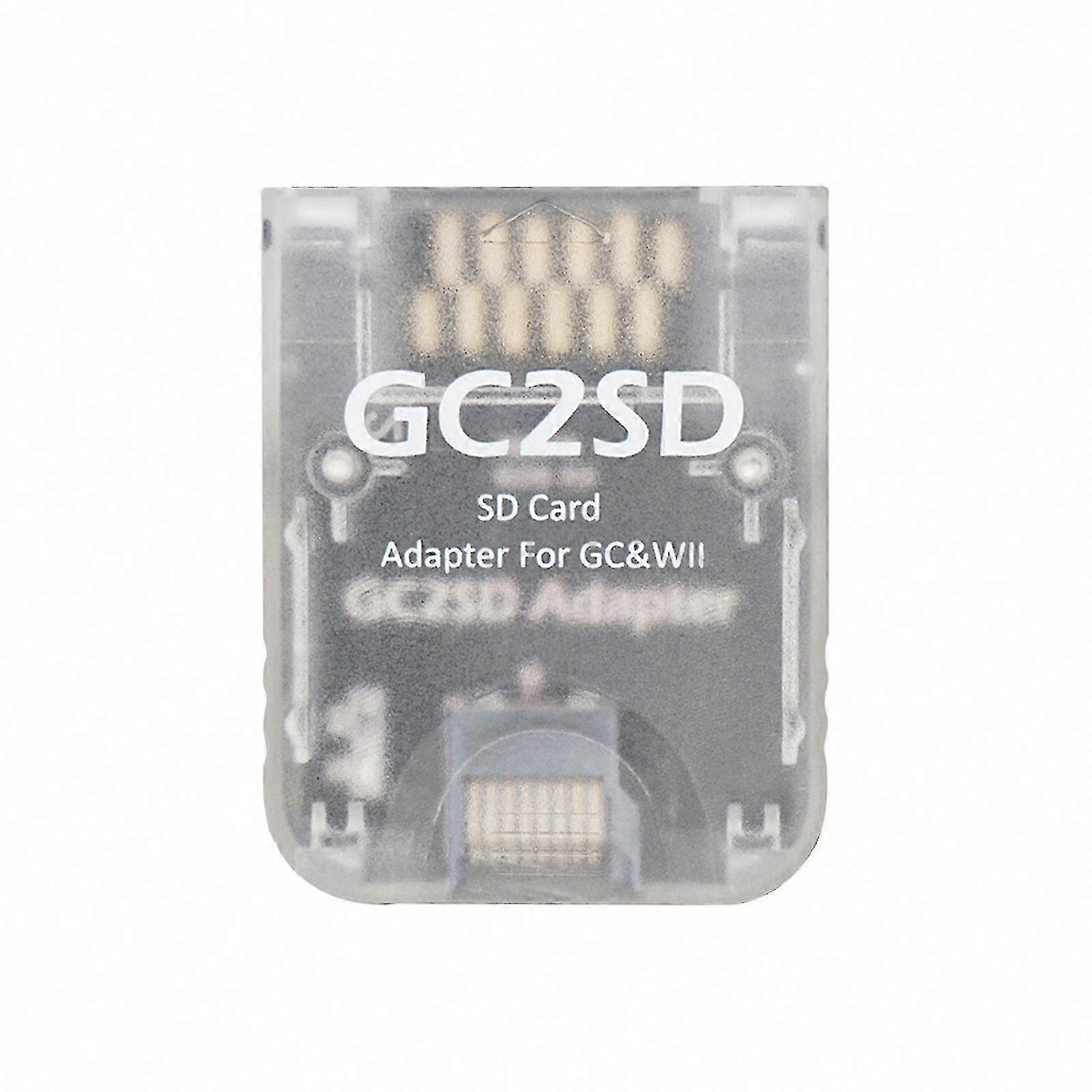 TF Card Reader Adapter compatible with Game Console Storage, Plug & Play, No Driver Required, Compatible with GC2SD Memory Cards