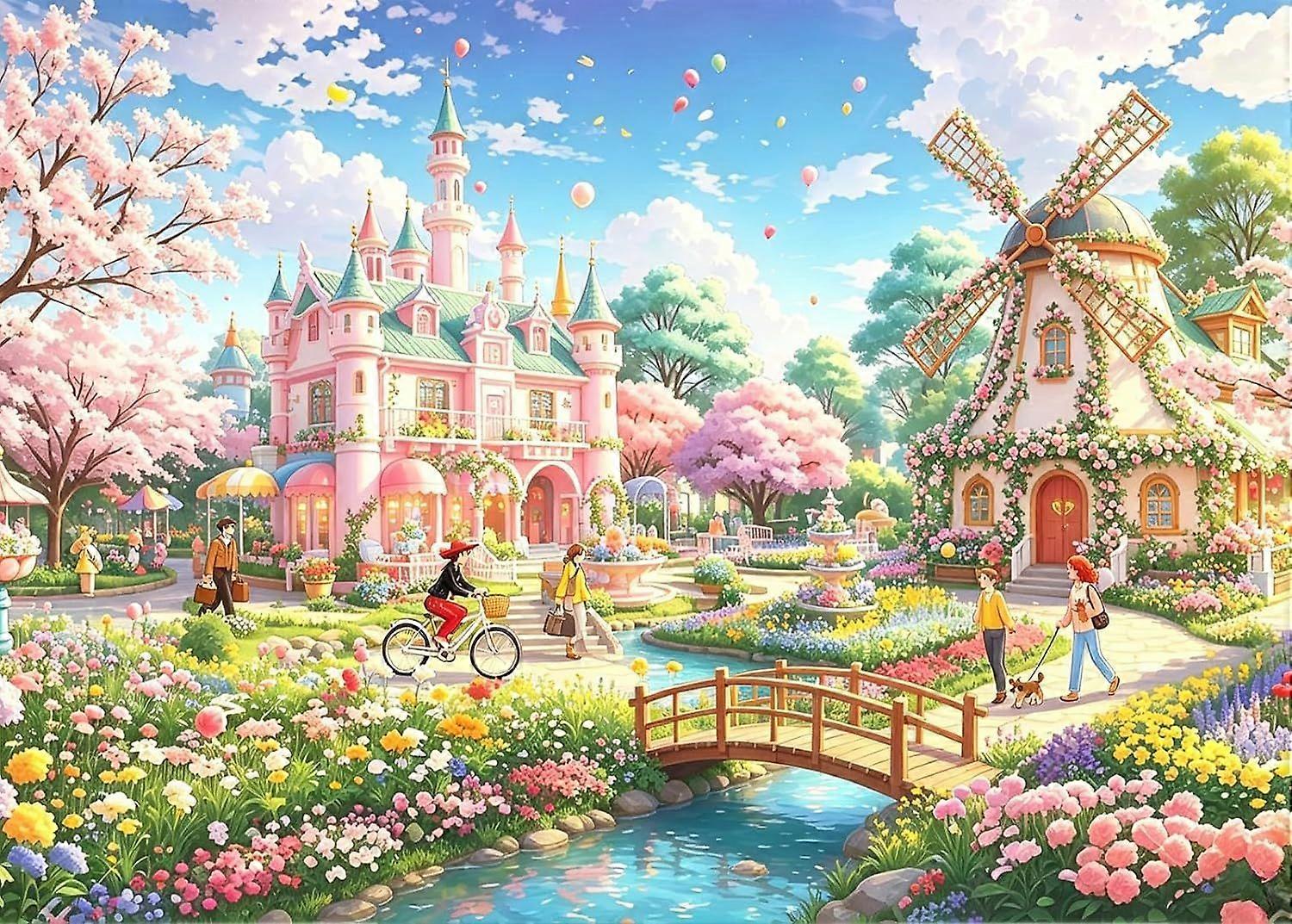 Windmill Castle Jigsaw Puzzle CYQL-259