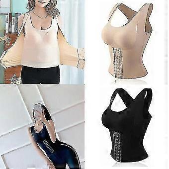 Women's Shapewear 3 In 1 Corset Shaper Tank Top Waist Buttoned Bra Shapewear
