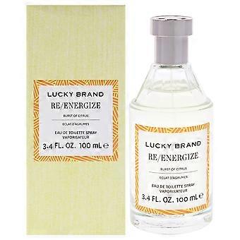 Lucky Brand Re-Energize für Unisex 3.4 oz Eau de Toilette Spray
