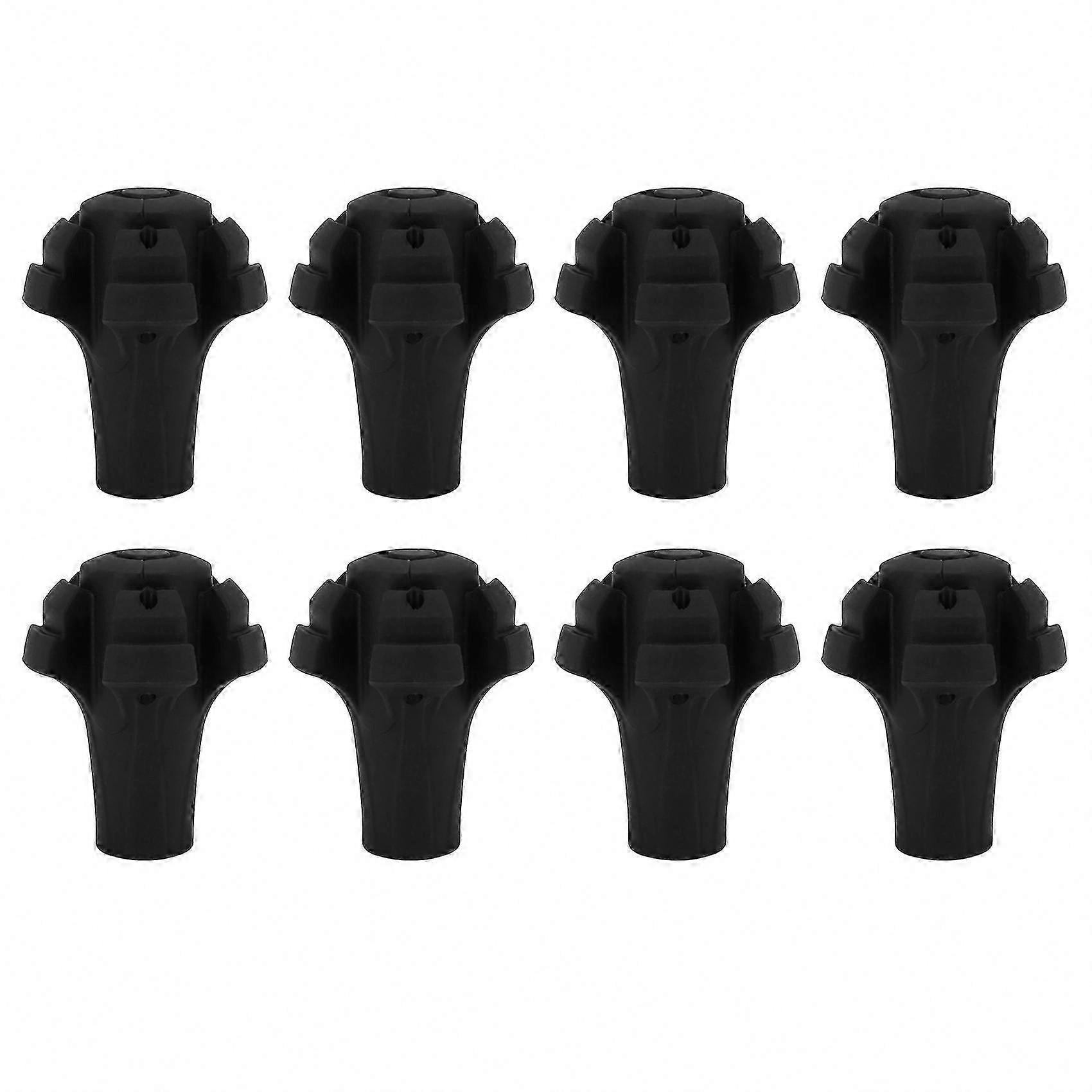 Durable Rubber Replacement Tips for Trekking Poles, 8-Pack (Replacement Feet, Paws, Ferrules, Caps)