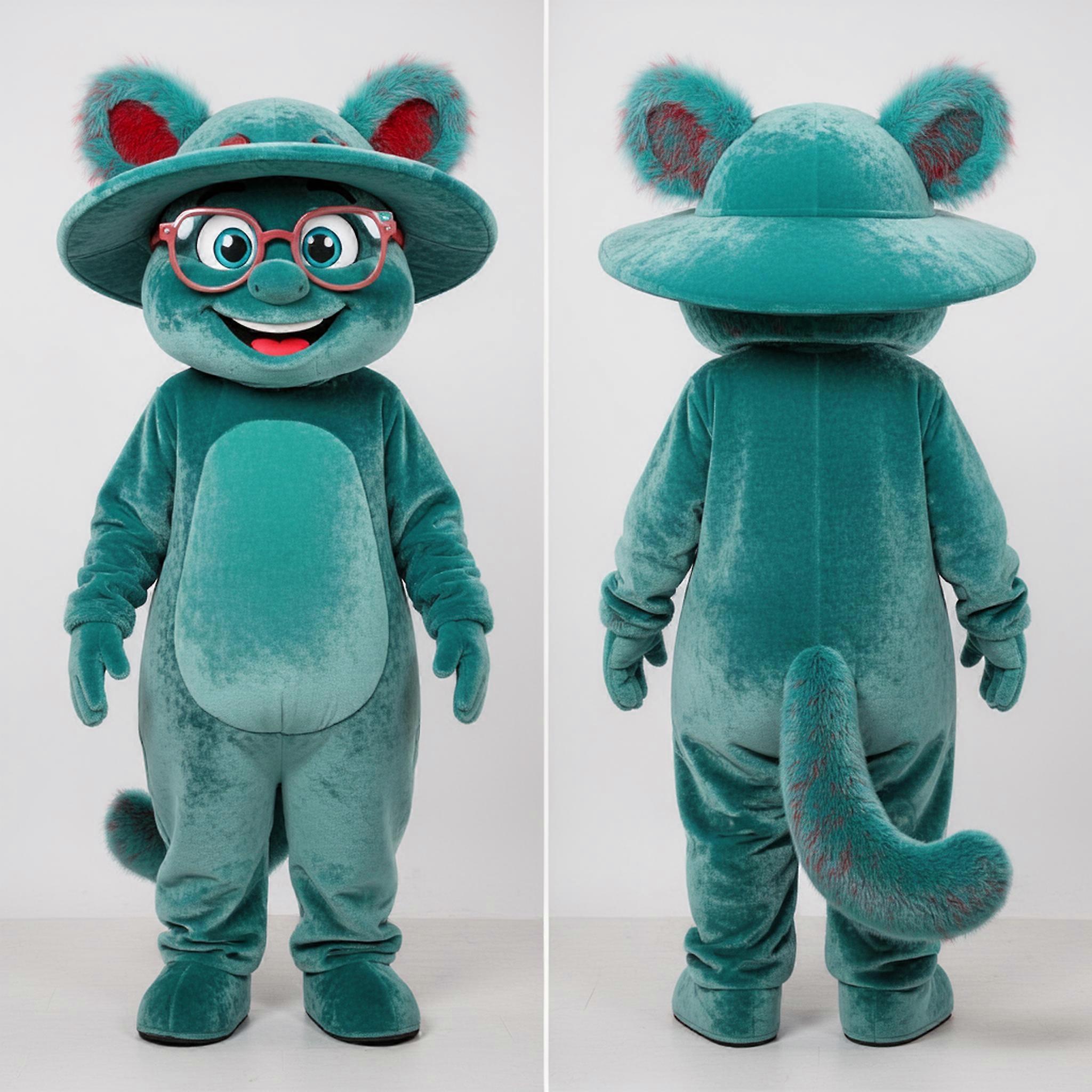 MASTICOT Velvet Red Panda Mascot