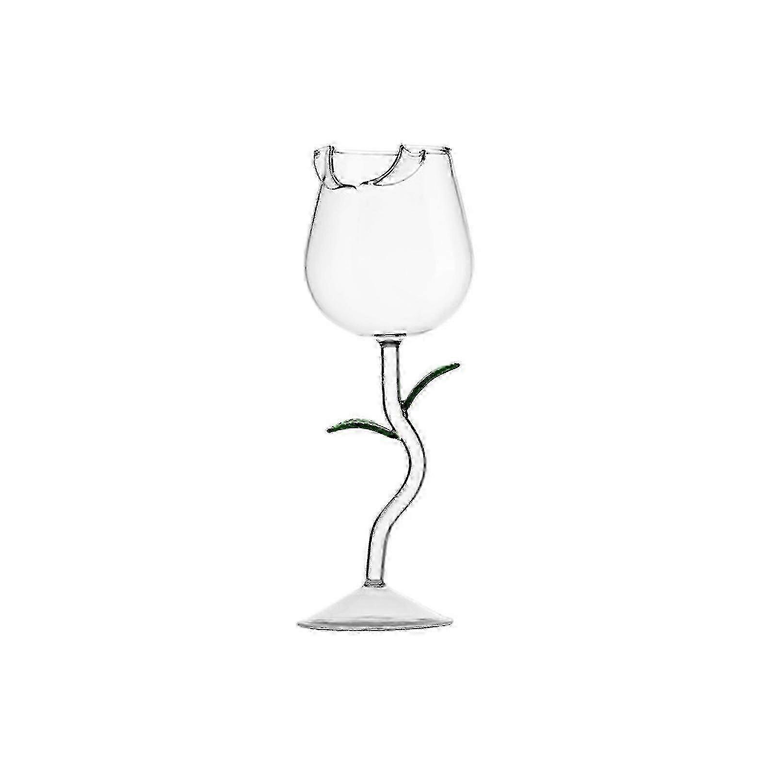 Rose Shape Wine Glass Elegant Durable
