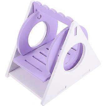 Hamster Swing Toy Made of PVC for Playing with 4Pcs in Violet Color