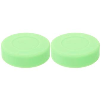 Grön PVC-ishockeypuck för träning, 4 delar, ersättningspaket