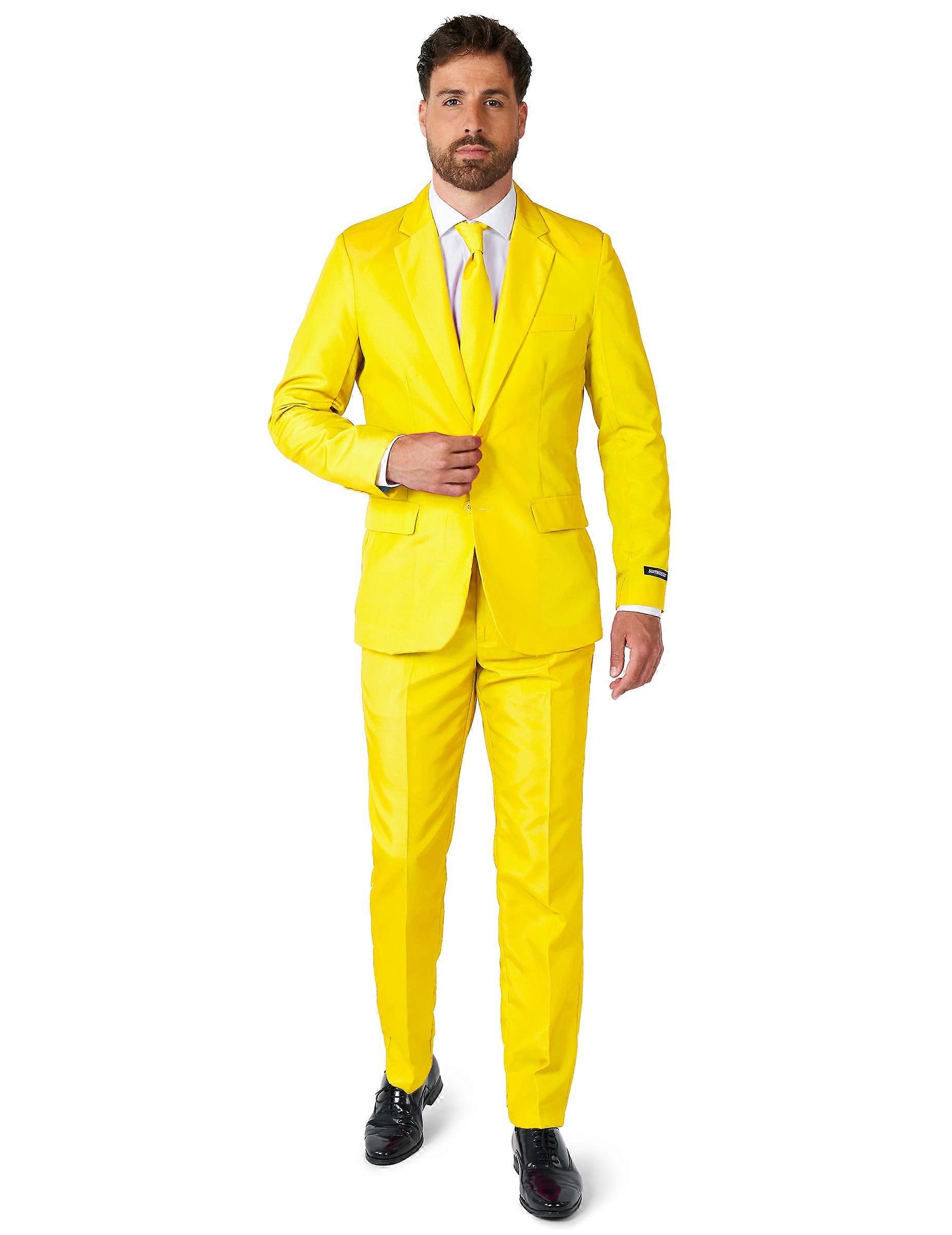 Mr. Solid yellow men's suit Suitmeister