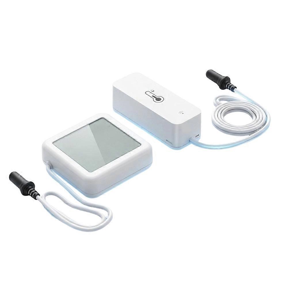 Tuya Wifi Temperature and Humidity Sensor with External Probe Digital LCD Screen Work with Smart APP Control