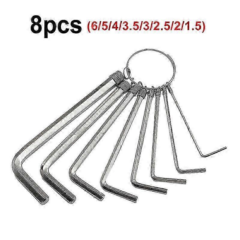 8pc Metric Hex Wrench Set