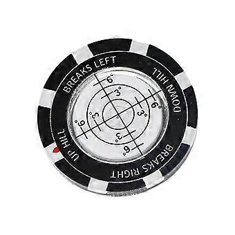 Golf Green Reader Double Side Ball Markers High Accurate Level Reading Aid compatible with Accurate Putting with Spirit Level White