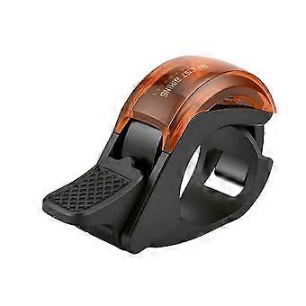 WEST BIKING Whale Concealed Bicycle Bell Aluminum Alloy Bike Horn Crisp Loud Sound 22.2-31.8mm Handlebar Bell Black Orange@O2