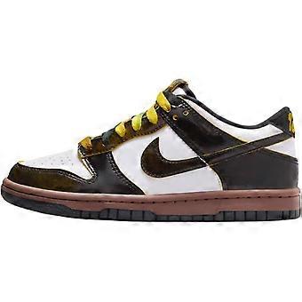 Nike Dunk Low Top Skateboard-Schuhe Weiß/Schwarz/Animal Brown Unisex HQ9294-100