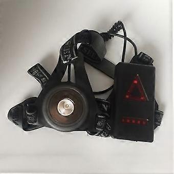 Lámpara de luz para correr, luz LED recargable por USB mejorada para el pecho, linterna de seguridad impermeable con retroiluminación para corredores, trotadores, caminatas, senderismo, etc.