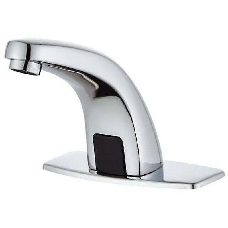 Automatic Touchless Kitchen Faucet with Perforated Cover, DC Sensor, Chrome MUMU
