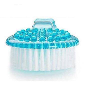 Exfoliating Full-Body Scrub Massager With Soft Bristles And Non-Slip Handle