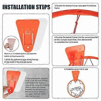 Easy Assembly 30 cm Rim Basketball Hoop with Net, Quiet Stand, Durable Indoor and Outdoor Use -hcx3