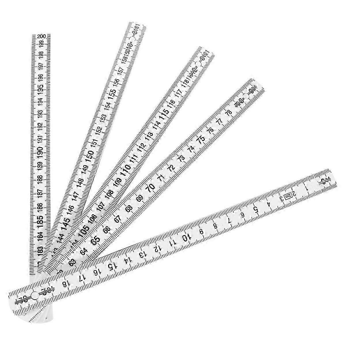 1pc Folding Ruler with Clear Reading Foldable Ruler Professional Measuring Tool