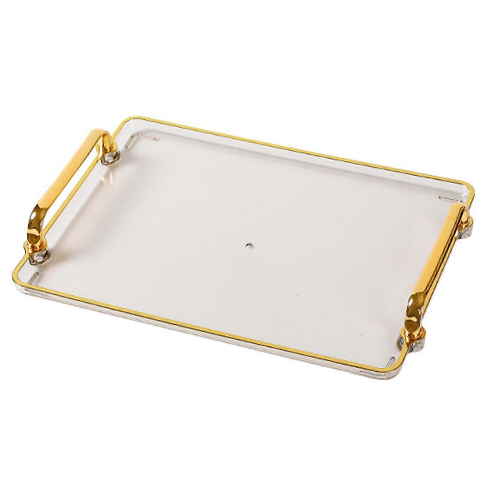 Exquisite Serving Tray Rectangular Kitchen Organizer Amber