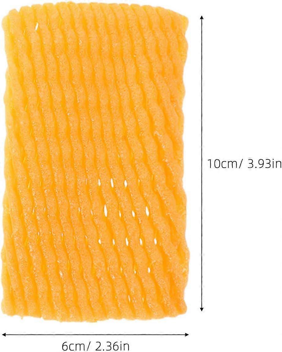 400pcs Orange Epe Foam Fruit Protective Mesh Netting Sleeve