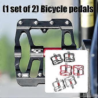Best Mountain Bike Platform Flat Pedals, Aluminum Alloy Steel Blend, Sealed Bearing, Light Weight, Corrosion Resistant, Nonslip, For Cyclists and Dail