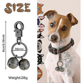 Extra Loud Brass Pet Collar Bells Pair Durable Cat and Dog Bells for Pets_jch3