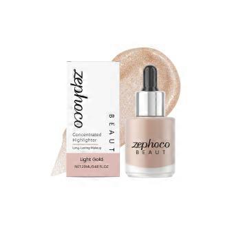 20ml/box Zephoco Light Gold Concentrated Highlighter Liquid - Refined Makeup Effect, Vivid Color, Easy to Apply, Everyday Face Makeup