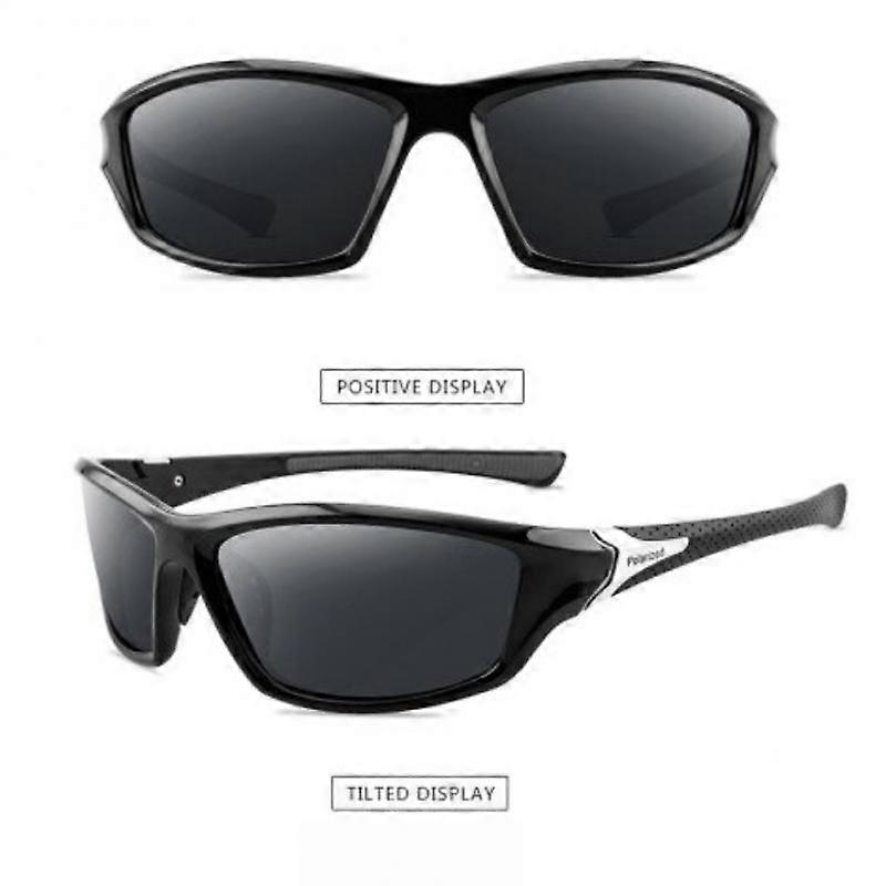 Lunettes de soleil polarisées pour hommes Lunettes classiques pour la pêche Camping Lunettes de randonnée Conduite Lunettes VTT Lunettes de cyclisme Nuances de voyage